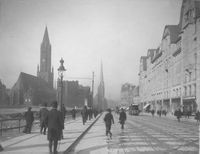 Mönckebergstraße im Bau. Hamburg 1910